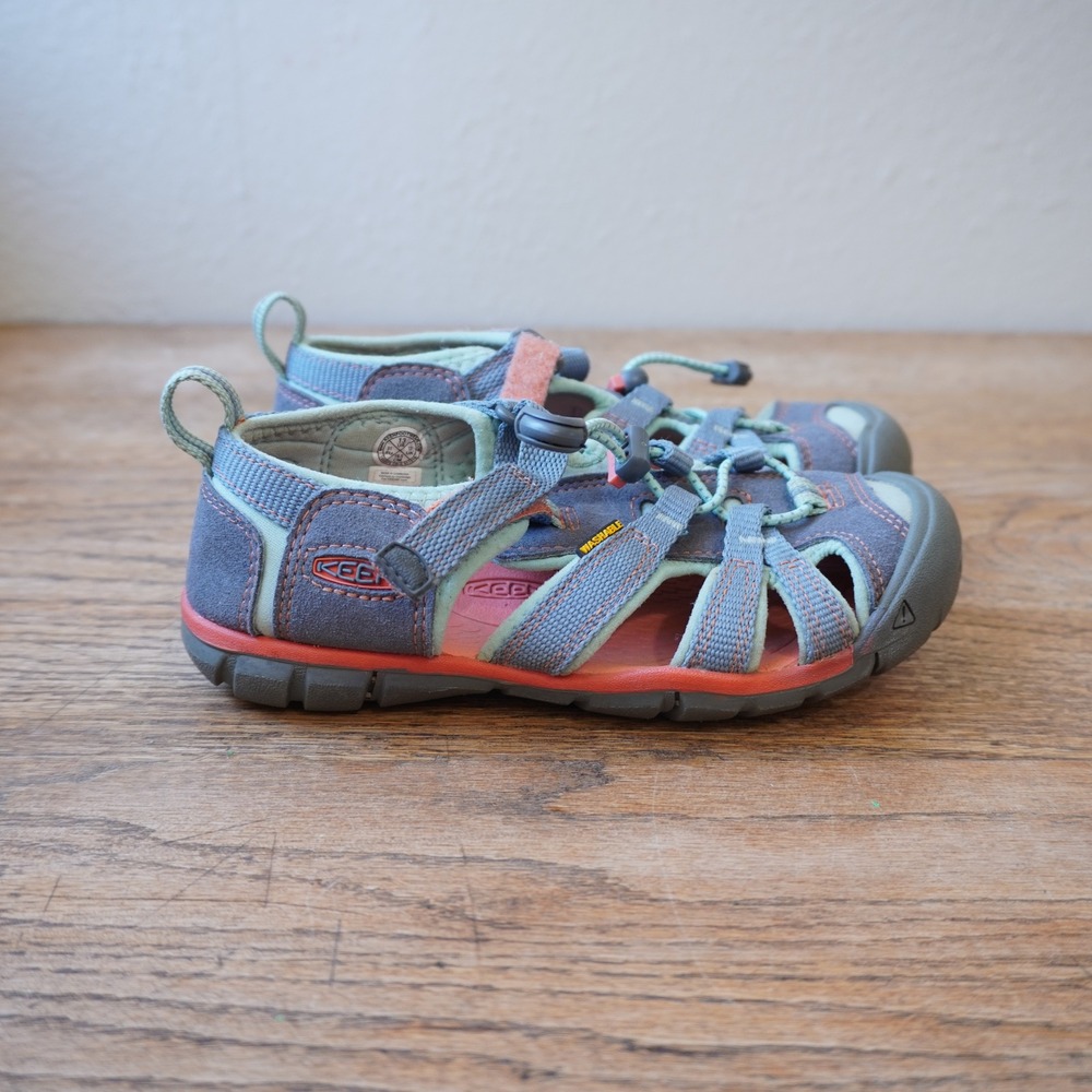 Keen Kids Size 13 Blue Seacamp II CNX Waterproof Sport Sandals Outdoor Hiking